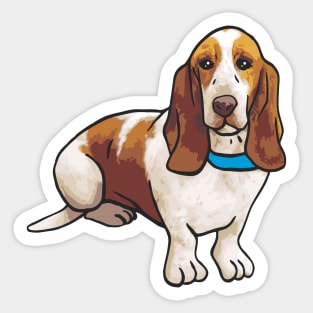 Basset Hound Dog Sticker